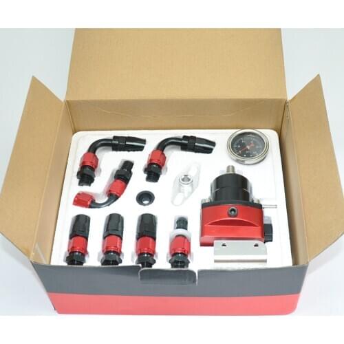 Universal fpr AN6 Fitting EFI fuel pressure regulator For 7 MGTE MKIII with hose line Fittings Gauge