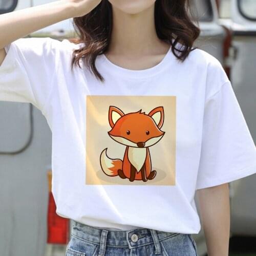 Women funny Cartoon kawaii anime t shirt cute fresh small ladies t shirt plus size graphic top female top