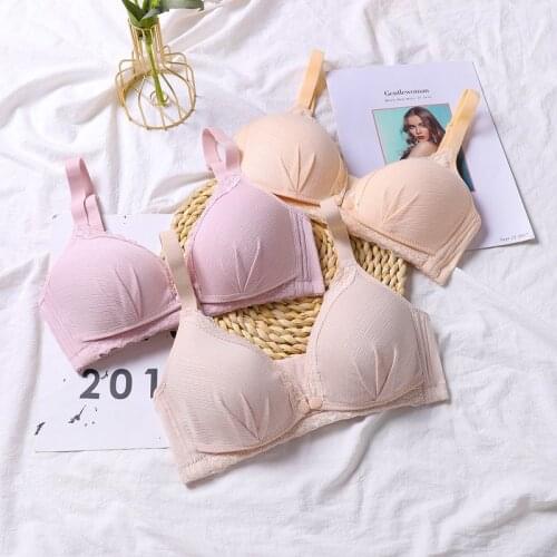 Women Maternity Bra Breastfeeding Supporting Bust Feeding Bra Front Open Adjustable Shoulder Straps Cotton Nursing Bra