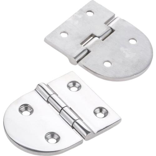 1Pc Heavy duty Marine 316 Stainless Steel Boats Hatch Butt Hinge Door Window Cabin Stamp Strap Hinge Hardware 4 Hole 80x64x4.5mm