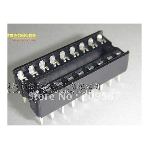 20pcs 18 Pin 2.54mm DIP SIP IC Sockets Adaptor Solder Type
