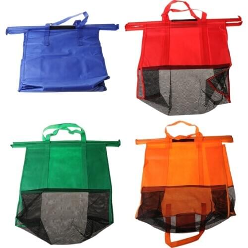4 Pack Reusable Trolley Bag Shopping Cart Grocery Bag for Hot or Cold Groceries