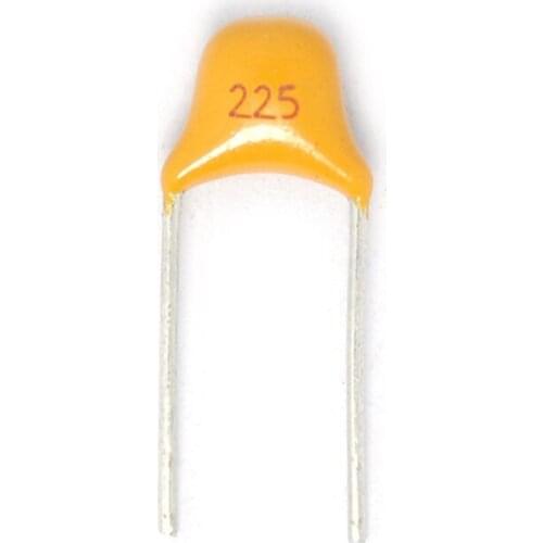 50PCS/LOT Monolithic Ceramic Capacitor 2.2UF 20% Pitch 5.08MM 225M/50V