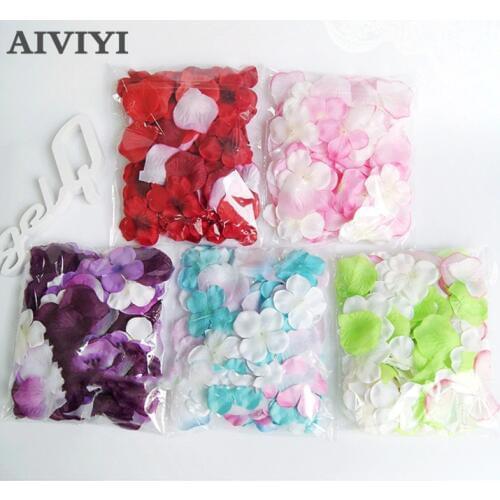 AIVIYI 2018 New Wholesale 100pcs/lot Artificial Flowers Silk Wedding Decorations Romantic Wedding Rose Petals Wedding Accessorie