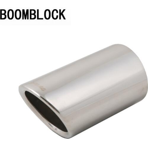 BOOMBLOCK 1pcs Exhaust Muffler Tip Pipes For Toyota Rav4 RAV 4 2013 2014 High Quality Stainless Steel Car Auto Accessories