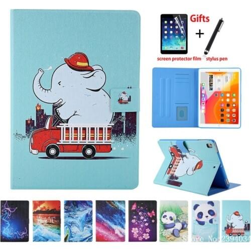 Case For Apple iPad 9.7 2018 2017 6th 5th Cover Funda For iPad Air 1 2 iPad Pro 9.7 2016 Cute Painted Stand Shell Capa Coque
