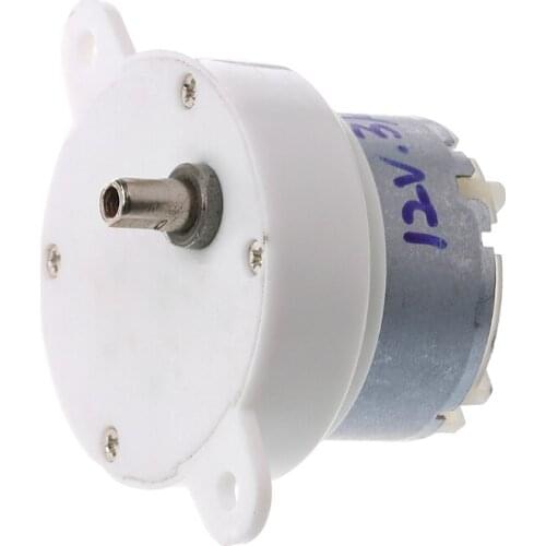 DC 12V 3 RPM High Torque Cylinder Electric Micro Motor Slow Down Mute