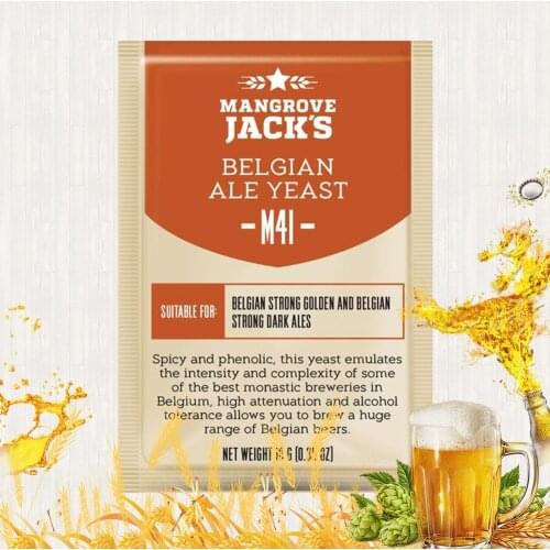 M41 Bel Gian Ale Yeast Mangrove Jacks Imported Yeast 10g Beer-specific Yeast Family Party-made wine accessories hops 1pcs