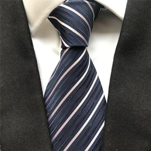 10 cm Width New Design Mens Ties Jacquard Woven Neck Tie Diagonal Striped Gravata Neckties