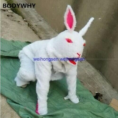 Cosplay Costumes 2021 Realistic Rabbit Mascot Costume Set Cosplay Party Game Dress Costume Ads