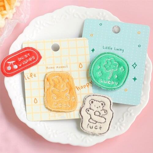 Maxsin 1 Pc High Quality Cartoon Animal Embroidered Cute Bear Rabbit Furry Patches Iron On Dress Jacket Garment Accessories DIY