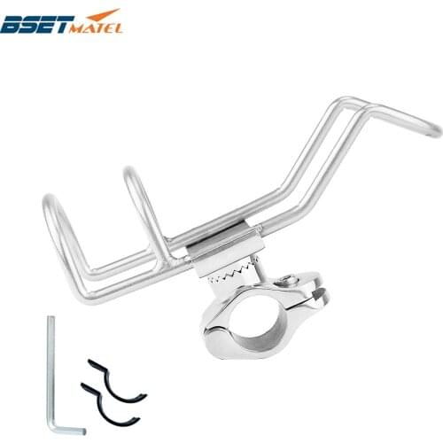 Marine Grade Stainless Steel 316 fishing rod rack holder pole bracket support clamp on rail mount 26 or 32mm boat Accessories