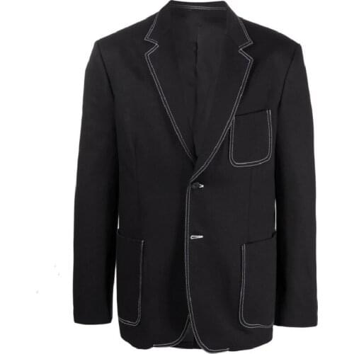 The new trend mens loose suit large size spring and autumn catwalk style jacket jacket party dress casual suit