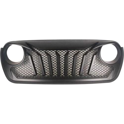 Front Grille with Mesh Grill Matte Black Diamondback For 2018+ Jeep Wrangler JL