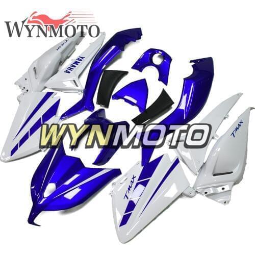 Full ABS Plastic Injection Blue White Hulls New Motorcycle Fairings For Yamaha T-MAX 530 2012 2013 2014 Body Frames Cowlings Kit