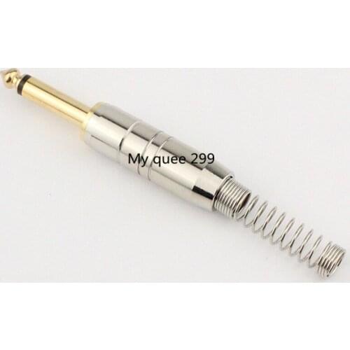 Full copper 6.5 sophomore core audio plug with a 6.5mm plug 6.35 mono microphone plug
