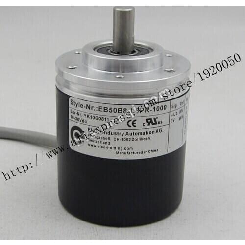Supply of EB50B8-L6PR-1000 Elco ELCO 1000 line rotary encoder solid shaft 8mm