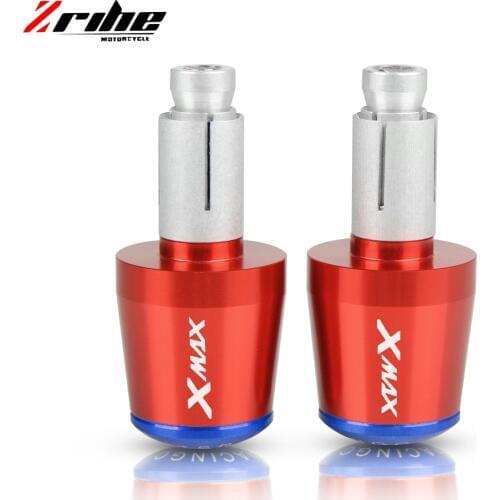 Motorcycle Handlebar End Moto Grip Ends Plus Handle Bar Grips Ends Tips Caps For Yamaha xmax 125 250 300 400 X MAX XMAX 2017