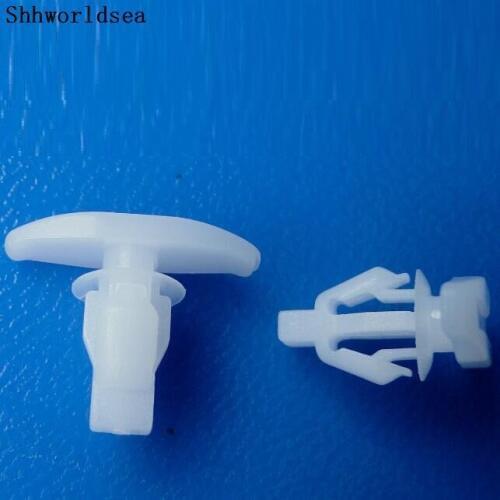 Shhworldsea 100pcs Free shipping POM White Door Window Weatherstrip Retainer Fastener Clip
