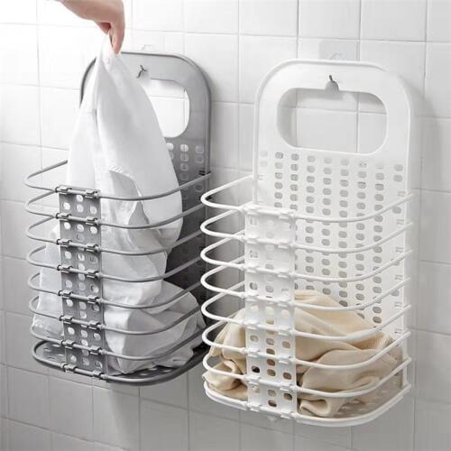 Folding Laundry Basket Dirty Clothes Storage Baskets Washing Bag Bathroom Storage Shelf Home Organizer