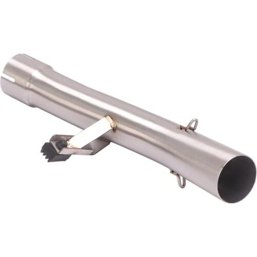 Slip On Motorcycle Exhaust Mid Connect Tube Stainless Steel Exhaust System For SUZUKI GSF650 GSX650F 2007-2016