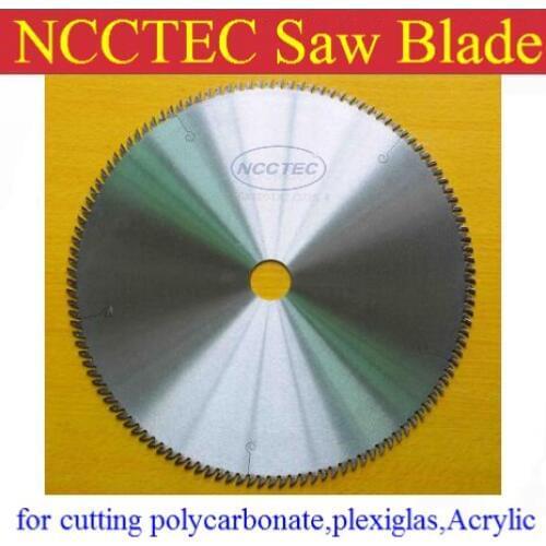 12'' 120 teeth 305mm Carbide saw blade for cutting polycarbonate,plexiglass,perspex,Acrylic/Professional 15 degree AB teeth