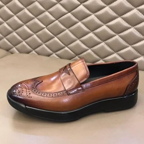 High Quality Fashion Shoe Office Shoes for Men Casual Shoes Breathable Leather Loafers Driving Moccasins Comfortable Shoes