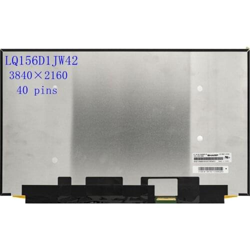 15.6" Laptop Lcd Screen LQ156D1JW42 FRU 00NY696 P/N SD10M68018 4K UHD 3840X2160 eDP (4 Lanes) , 40 pins Connector