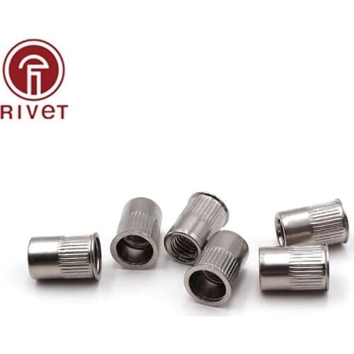 10PCS M3 M4 M5 M6 M8 M10 M12 Small Countersunk Head Rivet Nuts 304 Stainless Steel Rivet Insert nuts Sealed Insert Nut