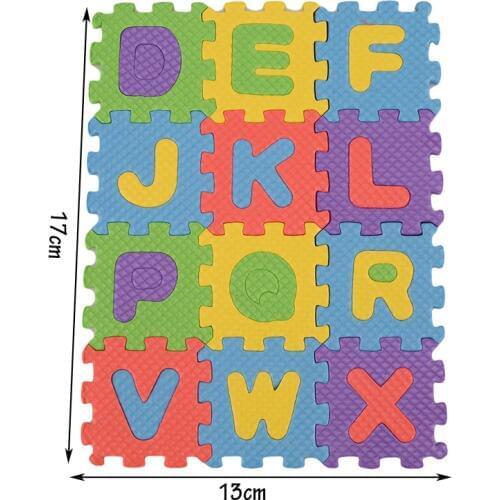 36 pcs/set Children Mini EVA Foam Alphabet Letters Numbers Floor Soft Baby Play Mat 3d Puzzle Kids Educational Toys