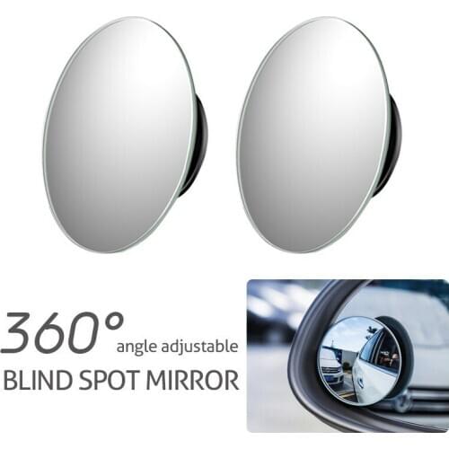 360-degree Wide Angle Adjustable Rotation Round Car Rearview Auxiliary Blind Spot Mirror for Dodge ram durango Car Accessories
