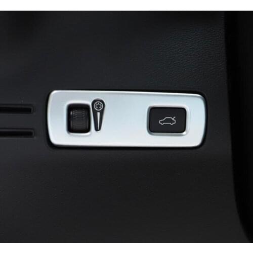For Volvo XC40 XC 40 2019 2020 Car Interior Accessories Center Control Console Rear Trunk Switch Button Cover Trim Accessories