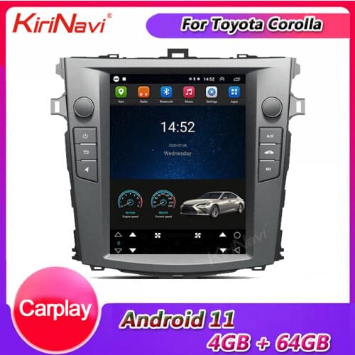 KiriNavi Vertical Screen Tesla Style 10.4" Android 10.0 Car Radio For Toyota Corolla Android Auto GPS Navigation Car Dvd Player