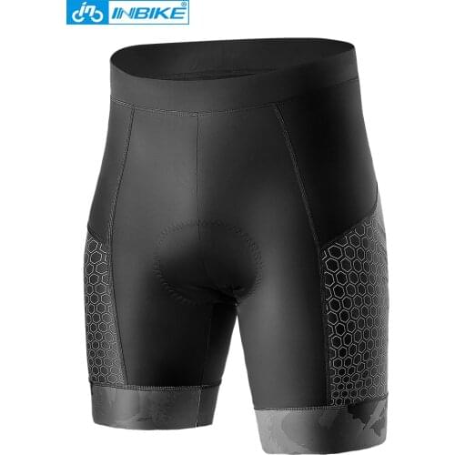 Inbike Summer Male Cycling Pants Shorts Road Car Bicycle Pants Silica Gel Pad Cycle Pants Four Seasons