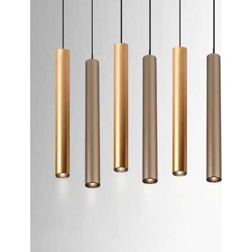 Cylindrical Restuarant Bar LED Pendant Light Nordic Dining Room Shop Cafe Office hanging Light kitchen Bedside Pendant Lamps