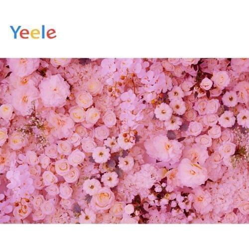Yeele Wedding Party Photocall Roses Wall Decors Ins Photography Backdrops Personalized Photographic Backgrounds For Photo Studio