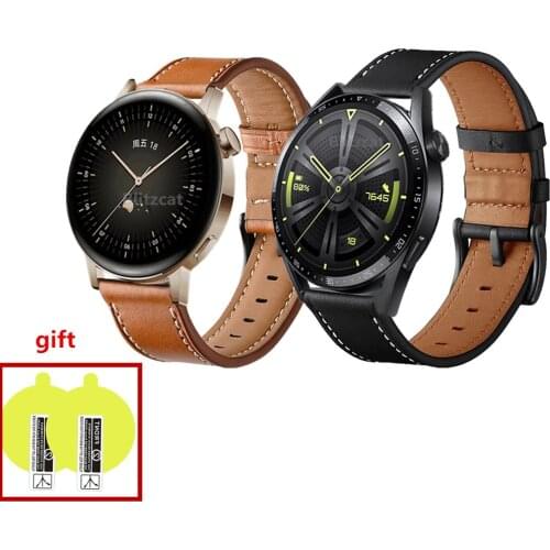Leather Strap For huawei watch GT 2 46mm 42mm / Huawei Honor Magic 2 Watch Bracelet Band Correa Sport Wristband
