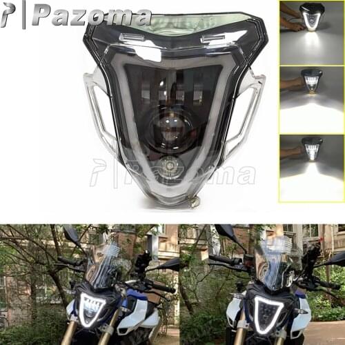 Motorcycle LED Head Light Headlamp Angel Eye DRL Headlight Assembly For BMW F800R F 800R F 800 R 2015 2016 2017 2018 2019