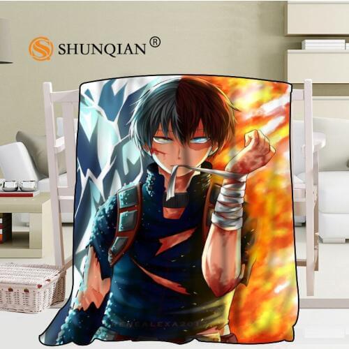 Custom My Hero Academy Blanket Blending Fabric 56x80inch 50X60inch 40X50inch Sofa Bed Throw Blanket Kid Adult Warm Blanket