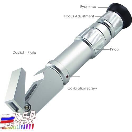 NEW Handheld 0-80% Wide Range Heavy Duty Brix Refractometer Syrup Jam CNC with Dual Scales and Adjustable Focus