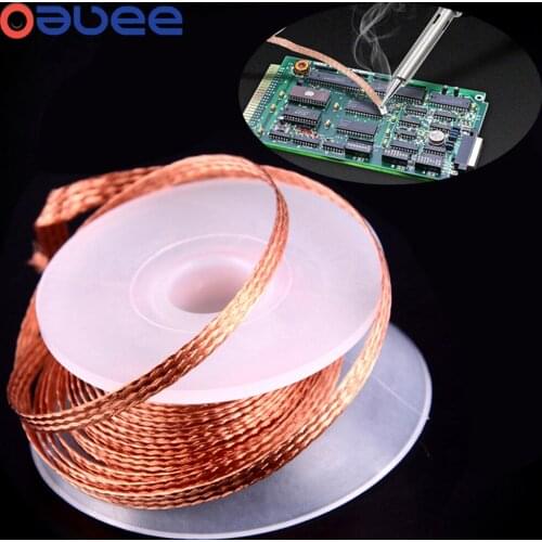 Desoldering Braid Welding Solder 1.5mm 2mm 2.5mm 3mm 3.5mm Width 1.5M Length Remover Wick Wire Lead Cord Flux Repair Tool NEW