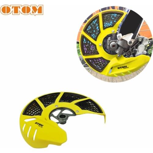 OTOM Motorcycle 22mm Front Brake Disc Cover Two Color Design Aluminum Mounting Protection Kit For SUZUKI RMZ250 RMZ450 Motocross