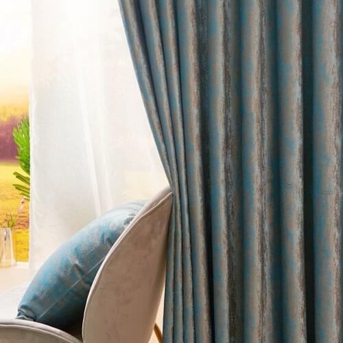 American Style Solid Pearlescent Velvet Blackout Curtains For Bedroom Thicken Physical Shading Living Room Kitchen Drapes #3