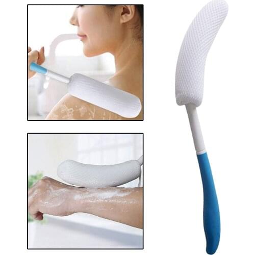 15.35 inch Back Bath Brush for Elderly Lotion Applicators Body Brush Improve Skins Health Wet or Dry Brushing