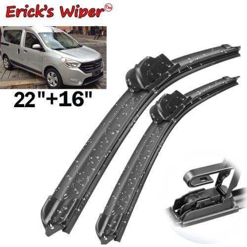 Ericks Wiper Front Wiper Blades For Dacia Renault Dokker 2012 2013 2014 2015 2016 Windshield Windscreen Front Window 22"+16"
