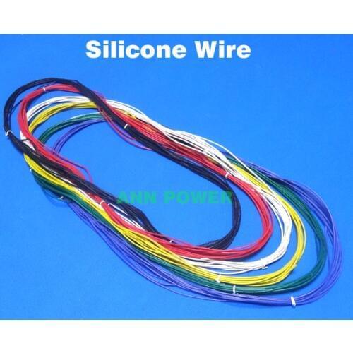 Free Shipping 24 AWG SR Wires 24AWG Silicone wire 24# silica gel wires AWG24 high temperature tinned copper cable