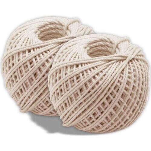 1Roll 220-feet Cooking Tool Butchers Cotton Twine Meat Prep Trussing Turkey Barbecue String Meat Sausage Tie Rope Cord HomeTool
