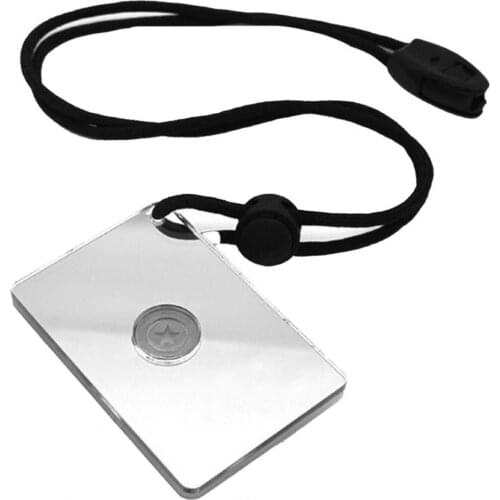 Survival Emergency Rescue Signal Mirror Fluorescent Boat Signal Mirrors with Hanging Rope Lightweight Multifunction Outdoor Tool