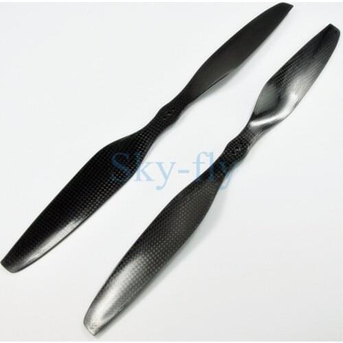 1 Pair T-Motor 1555 DJI Tarot Carbon Fiber CW+CCW Propeller Multi-copter Drone with 3 Hole