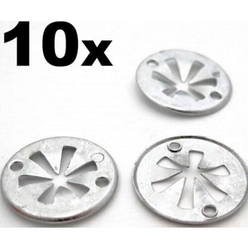 10x For Volkswagen Metal Locking Star Washers- VW Underbody Heat Shield Fasteners
